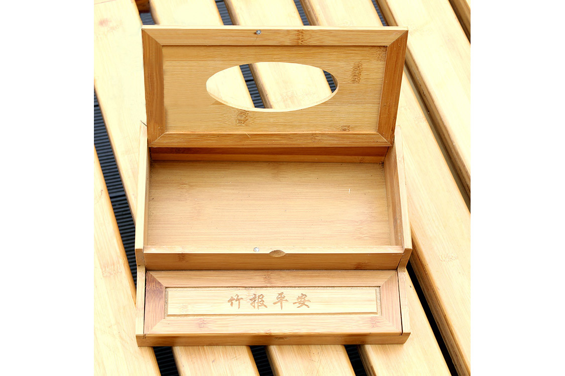 纯手工竹制抽纸盒 精致耐用茶楼艺术个性抽纸牙签盒