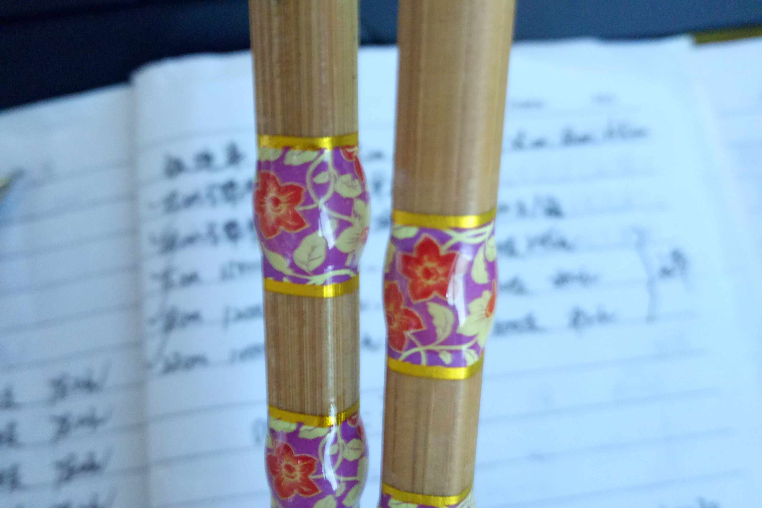竹制筷子 三环/二环滴塑筷子 日式和风竹质餐具樱花工艺筷